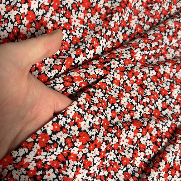 Lauren Ralph Lauren Nwt navy red white floral print wrap style zip dress - Picture 10 of 10